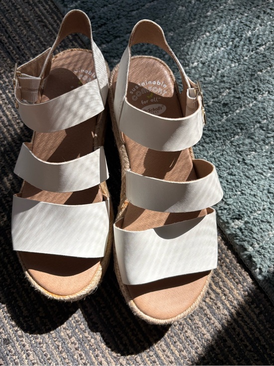 Dr. Scholl's Shoes - Dr. Scholl's Cream Multi-Strap Espadrille Wedge Sandals